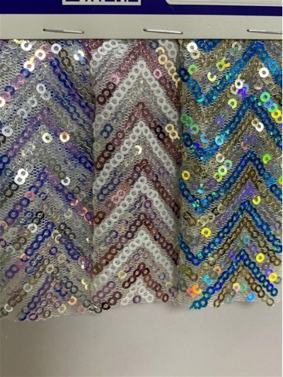 GZ-XP  珠片閃光網布  幅寬：125-130cm   成分：100%滌綸  珠片PET 後面照